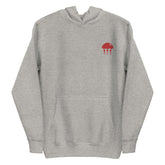 Embroidered Hoodie - Classic Red Jelly